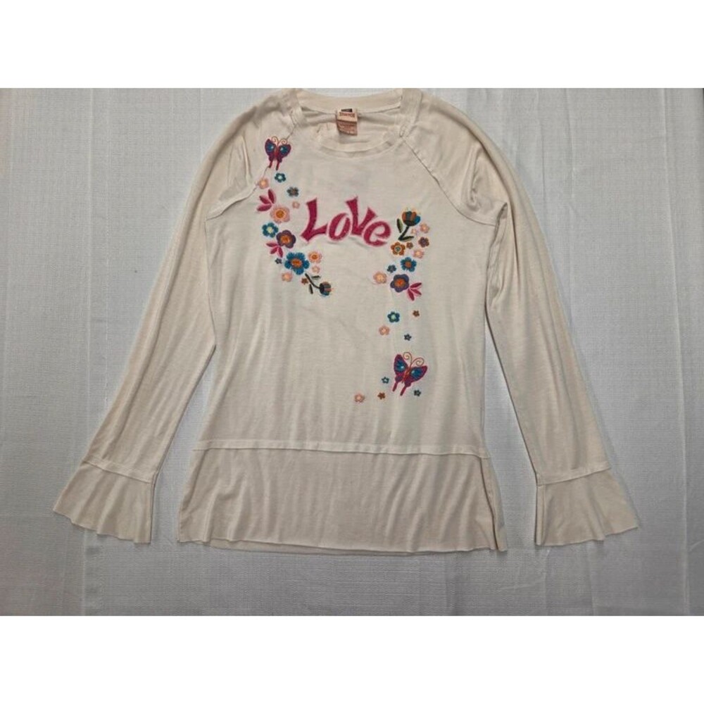 Vintage Y2K Faded Glory Bell Sleeve Shirt (Youth XL or Ladies Small)